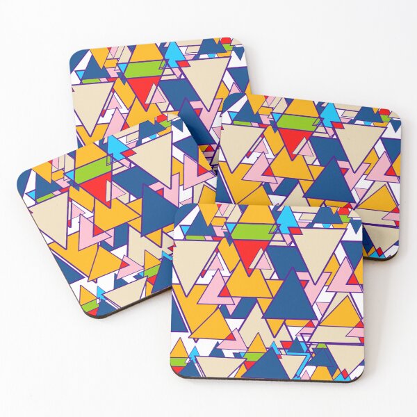 Item preview, Color Triangles patterned designed and sold by Graphroad.