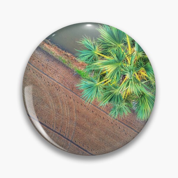 Item preview, Aerial View of a Palm Tree in a Rice Field. designed and sold by Huskyyy Designs.