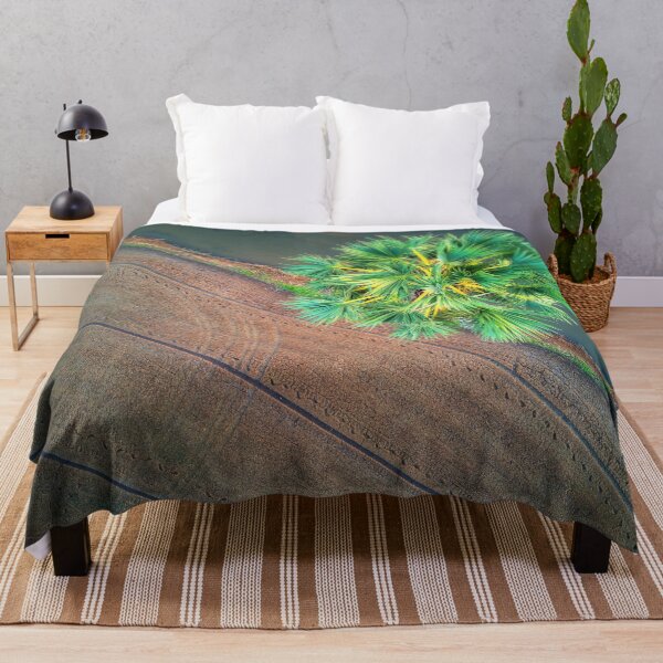 Item preview, Aerial View of a Palm Tree in a Rice Field. designed and sold by Huskyyy Designs.