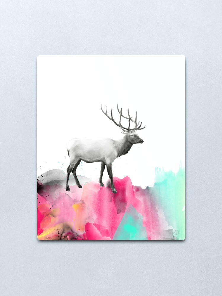 Alternate view of Wild No.2 // Elk Metal Print