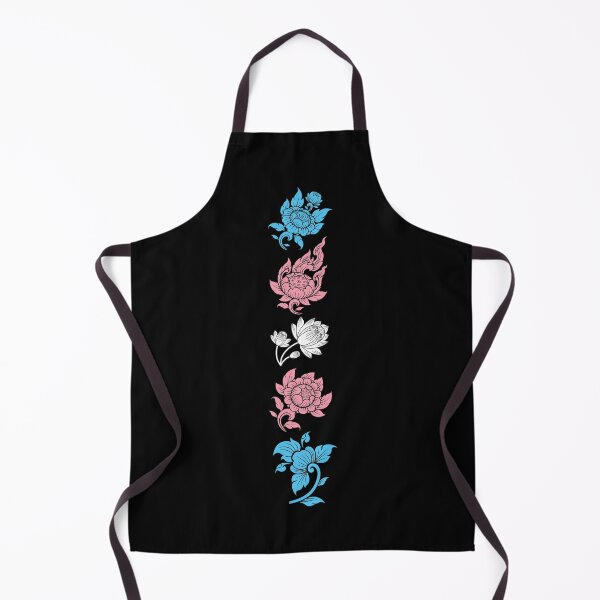 Item preview, Asian Flower Art Trans. Transgender Pride designed and sold by Subtle Pride Shop.