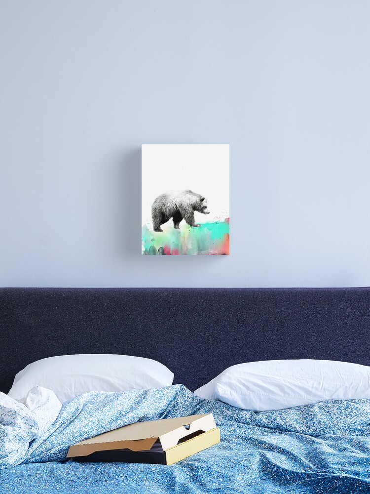 Thumbnail 2 of 3, Canvas Print, Wild No.1 // Bear designed and sold by AmyHamilton.