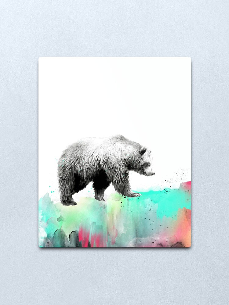 Alternate view of Wild No.1 // Bear Metal Print