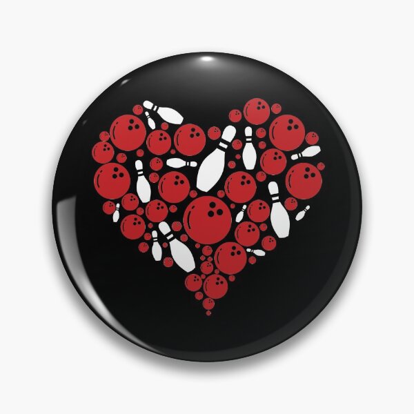 Item preview, Bowling Heart Love designed and sold by LarinaBeauty.