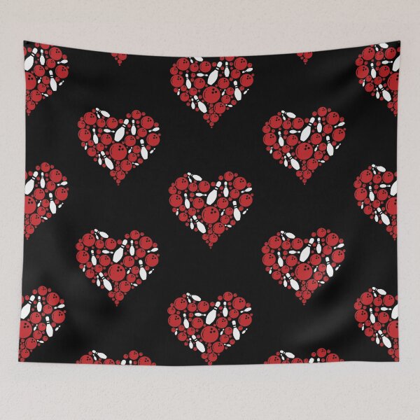 Item preview, Bowling Heart Love designed and sold by LarinaBeauty.