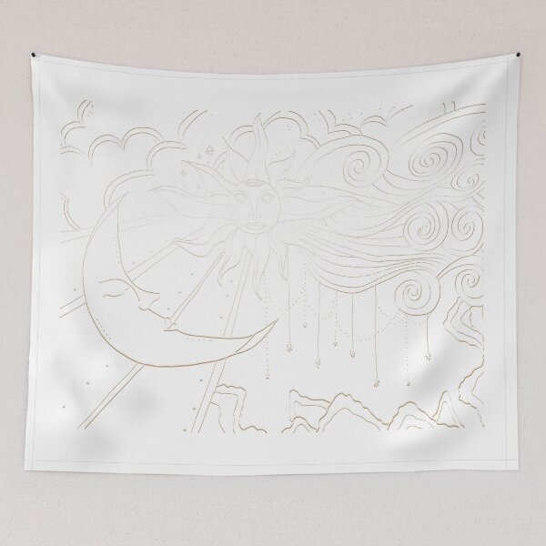 Artikelvorschau, Heavenly Bodies Diorama II Art Print entworfen und verkauft von lineartdesigns.