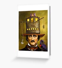 Edgar Allan Poe Grußkarte