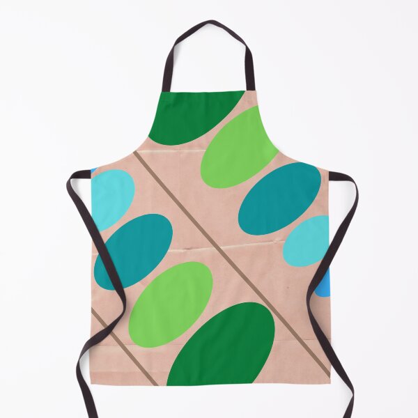 Item preview, Multi-Colored Oval Polka Dots and Brown Stripes on a Tan Background designed and sold by TheReporter1.