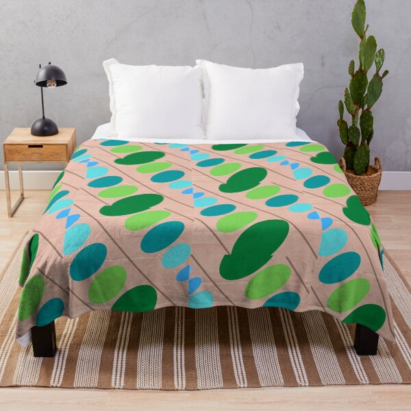 Item preview, Multi-Colored Oval Polka Dots and Brown Stripes on a Tan Background designed and sold by TheReporter1.