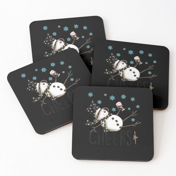 Item preview, Cheers Snowman And Wine Christmas designed and sold by IonMititelu.