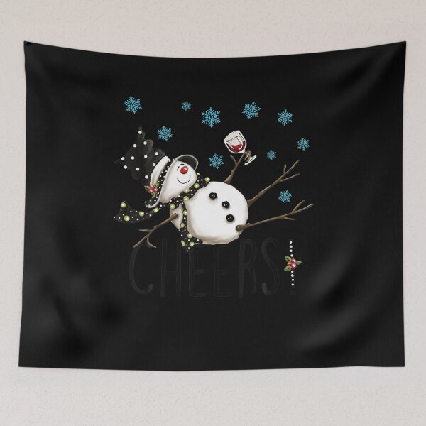 Item preview, Cheers Snowman And Wine Christmas designed and sold by IonMititelu.