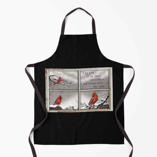 Item preview, A Big Piece Of My Heart Lives In Heaven And Watches Over This Home Cardinal Bird Window designed and sold by SockaArt1.