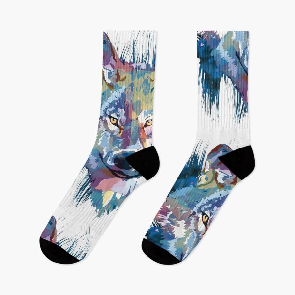 Item preview, Wolf - Animal - Colorful Wolf - Dog designed and sold by BigWildKiwi.