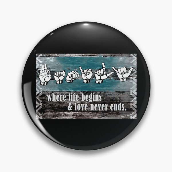 Item preview, Family Where Life Begins And Love Never Ends - Deaf Awareness - Sign Language designed and sold by SockaArt1.