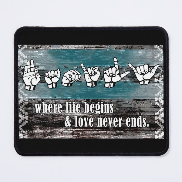 Item preview, Family Where Life Begins And Love Never Ends - Deaf Awareness - Sign Language designed and sold by SockaArt1.