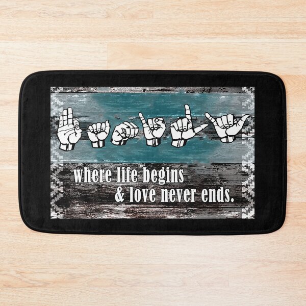 Item preview, Family Where Life Begins And Love Never Ends - Deaf Awareness - Sign Language designed and sold by SockaArt1.