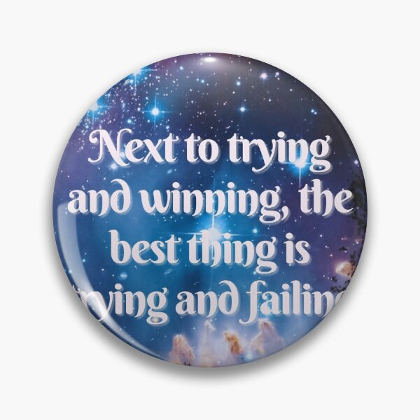 Item preview, Trying and failing - motivational book quote designed and sold by Faeblehoarder.