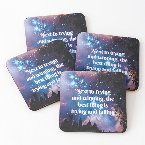 Item preview, Trying and failing - motivational book quote designed and sold by Faeblehoarder.