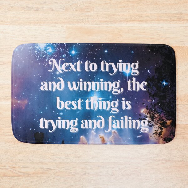 Item preview, Trying and failing - motivational book quote designed and sold by Faeblehoarder.