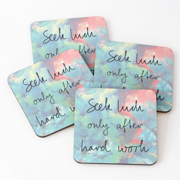 Item preview, Seek Luck Only After Hard Work Caligraphy designed and sold by grphilosopher.