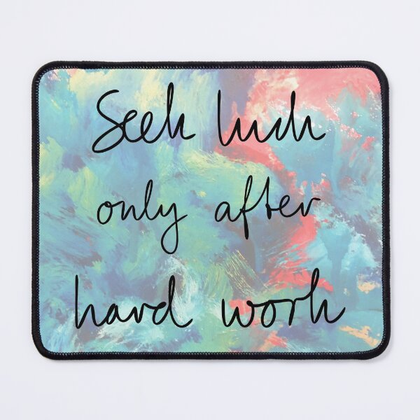 Item preview, Seek Luck Only After Hard Work Caligraphy designed and sold by grphilosopher.