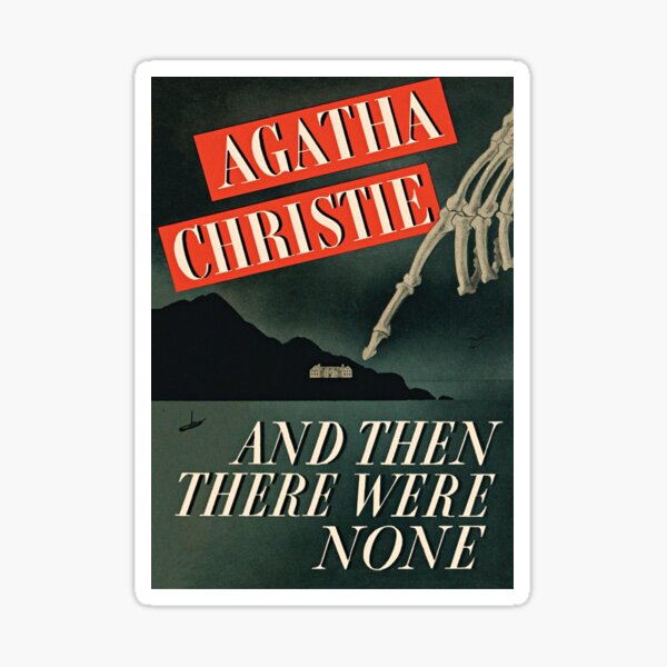 And then there were None by Agatha Christie Penguin Book Artwork Sticker