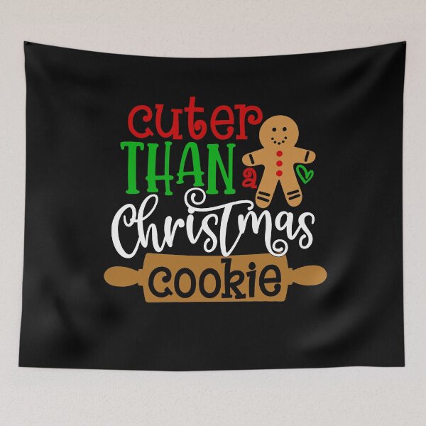 Item preview, Cuter Than A Christmas Cookie Gingerbread Man Holiday Design designed and sold by Minnesnowta.