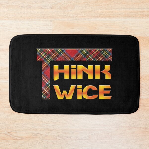 Item preview, Think Twice designed and sold by StoneBluePlanet.