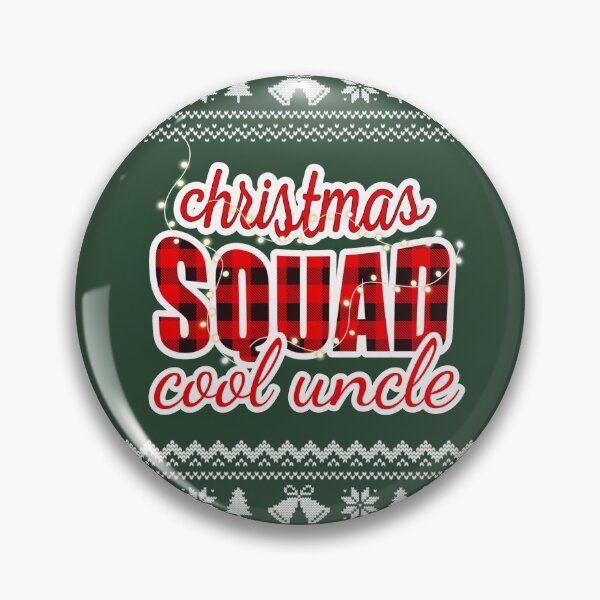 Item preview, Christmas Squad Red Plaid Ugly Christmas Sweater Family Funny Pajamas For Uncle designed and sold by JooArtPrints  ★★★★★.