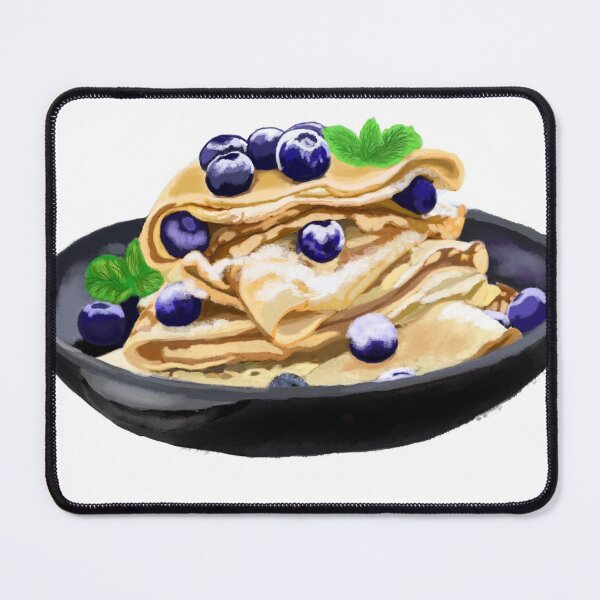 Item preview, Blueberry Crepes with Mint Leaves - Crepes - Desert designed and sold by BunnyBizarre.