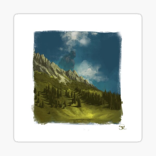Grassland Scenery Sticker