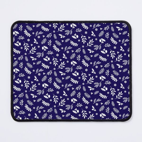Item preview, White Xmas - minimalist white blue Christmas pattern designed and sold by FunnyChameleon.