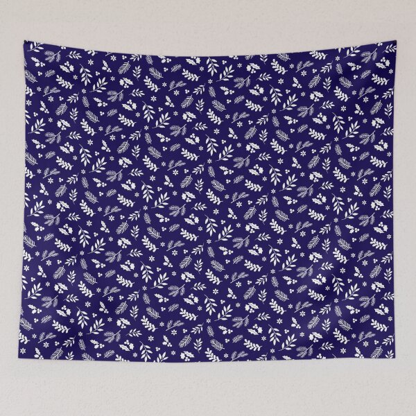 Item preview, White Xmas - minimalist white blue Christmas pattern designed and sold by FunnyChameleon.