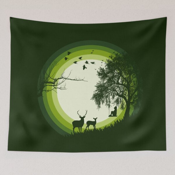 Item preview, Feel my life landscape vactor graphic design Art designed and sold by Tshirtstory.