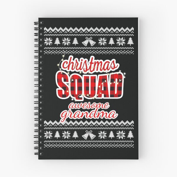 Item preview, Christmas Squad Red Plaid Ugly Christmas Sweater Family Funny Pajamas For Grandma designed and sold by JooArtPrints  ★★★★★.
