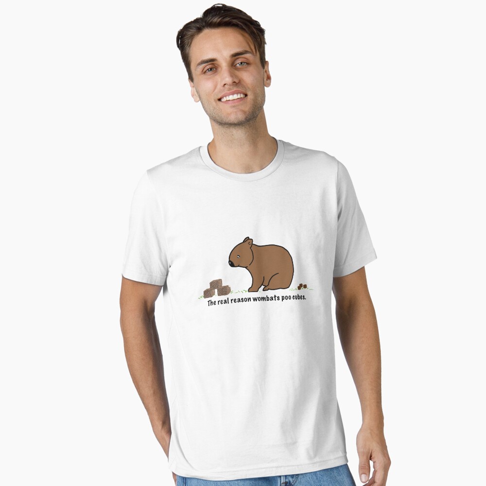 Vista previa del artículo con la obra «Camiseta esencial», diseñado y vendido por RainbowRhino.