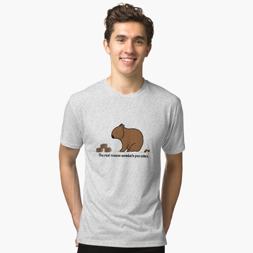 Vista previa del artículo con la obra «Camiseta de tejido mixto», diseñado y vendido por RainbowRhino.