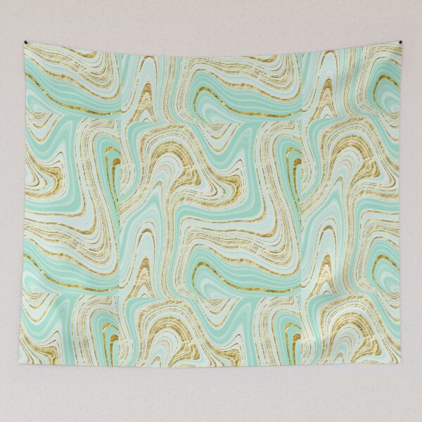 Item preview, Mint Green Gold Marble designed and sold by shabzdesigns.