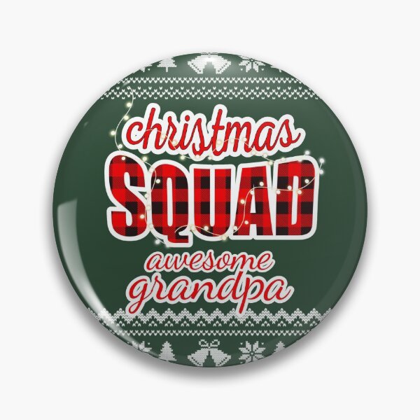Item preview, Christmas Squad Red Plaid Ugly Christmas Sweater Family Funny Pajamas For Grandpa designed and sold by JooArtPrints  ★★★★★.