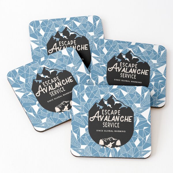 Item preview, Avalanche Escape Services - Avalanche extraction - A Global Warming Warning  designed and sold by SpArtk.