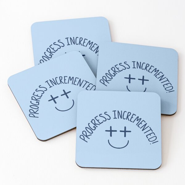 Item preview, Progress Incremented ++ Smiley Face - Dark Text designed and sold by redvioletart.