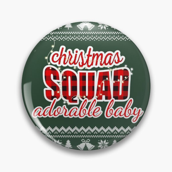 Item preview, Christmas Squad Red Plaid Ugly Christmas Sweater Family Funny Pajamas For Adorable Baby designed and sold by JooArtPrints  ★★★★★.