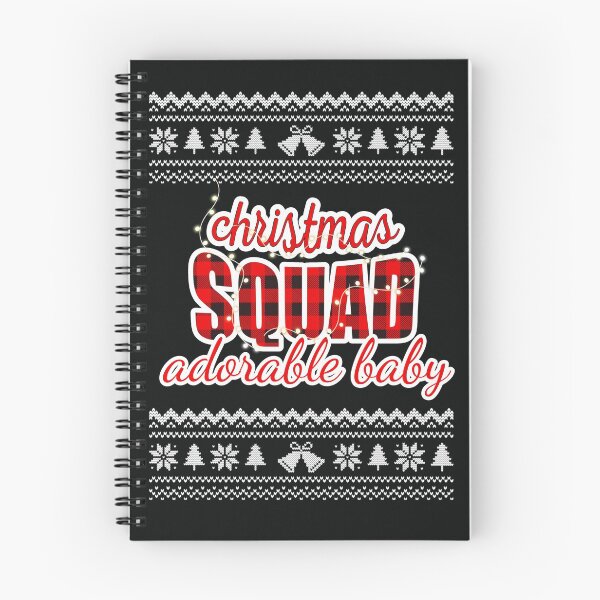 Item preview, Christmas Squad Red Plaid Ugly Christmas Sweater Family Funny Pajamas For Adorable Baby designed and sold by JooArtPrints  ★★★★★.