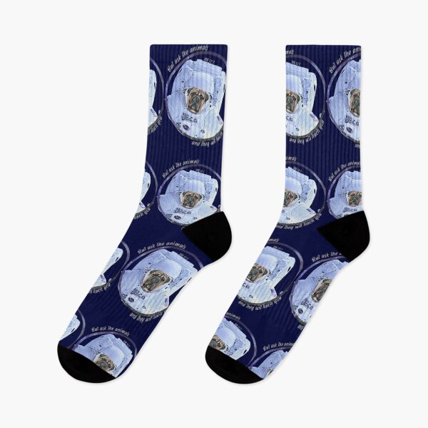 Item preview, Bullmastiff Dog Astronaut in Space Bible Verse Ask the Animals Job 12:7 designed and sold by TheKingdomAttic.