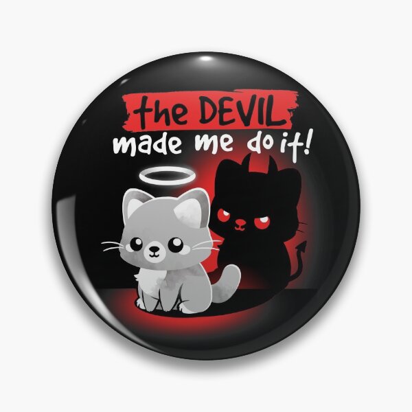 Item preview, devil cat designed and sold by NemiMakeit.