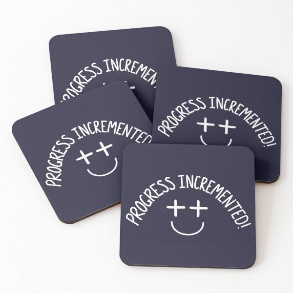 Item preview, Progress Incremented ++ Smiley Face - Light Text designed and sold by redvioletart.
