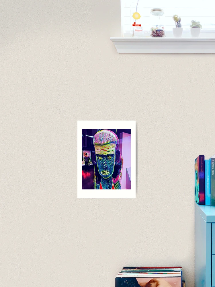 Thumbnail 2 of 3, Art Print, African Mask designed and sold by RandaRubyRed.