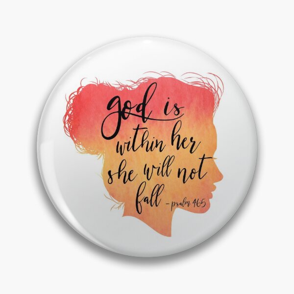 Item preview, Christian Verse - God is within her, she will not fall - Psalm designed and sold by JacquelineLim.