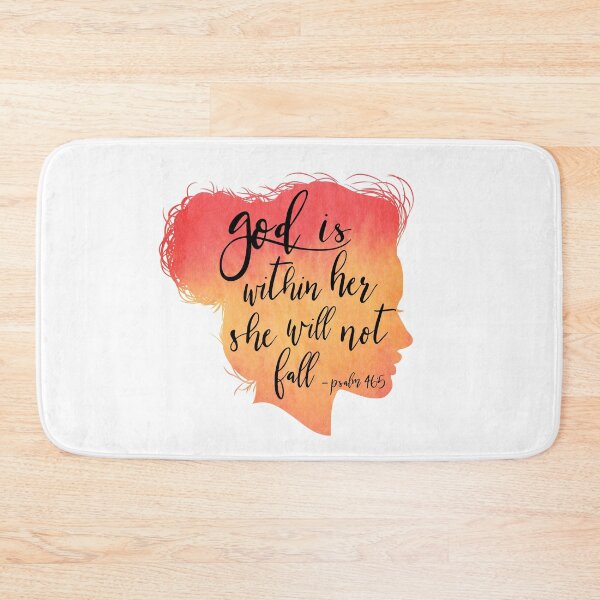 Item preview, Christian Verse - God is within her, she will not fall - Psalm designed and sold by JacquelineLim.
