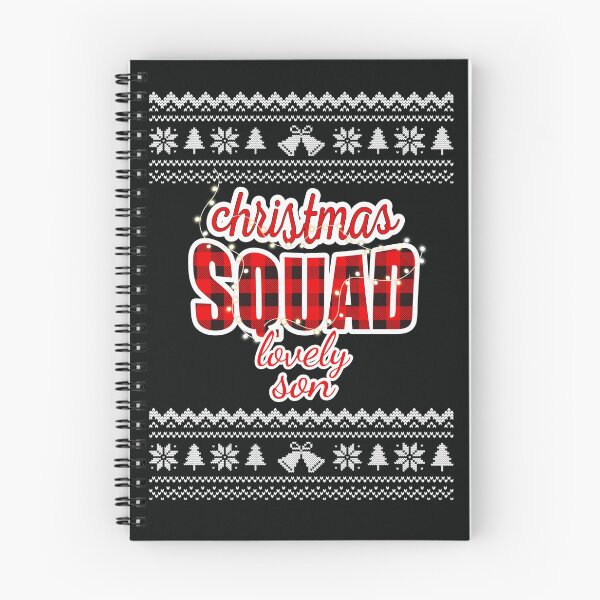 Item preview, Christmas Squad Red Plaid Ugly Christmas Sweater Family Funny Pajamas For Sons designed and sold by JooArtPrints  ★★★★★.